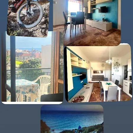 Aurora & Nicole Ideal Per Bike 1 Free Parkings Large E Wi-fi Free E X Family Mtb Climbing Con Terazza Vista Mare Apartamento *