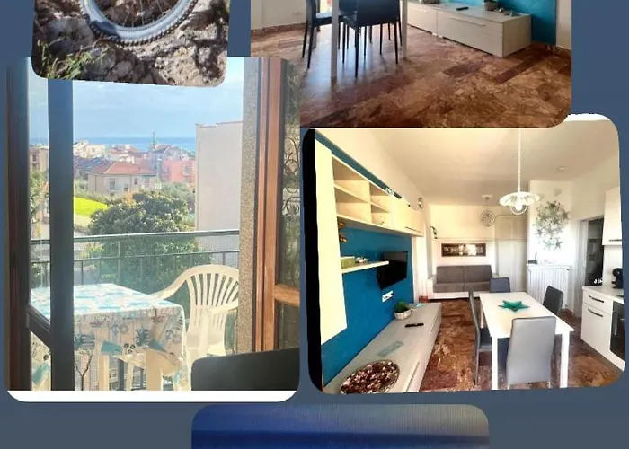 Aurora & Nicole Ideal Per Bike 1 Free Parkings Large E Wi-fi Free E X Family Mtb Climbing Con Terazza Vista Mare شقة *